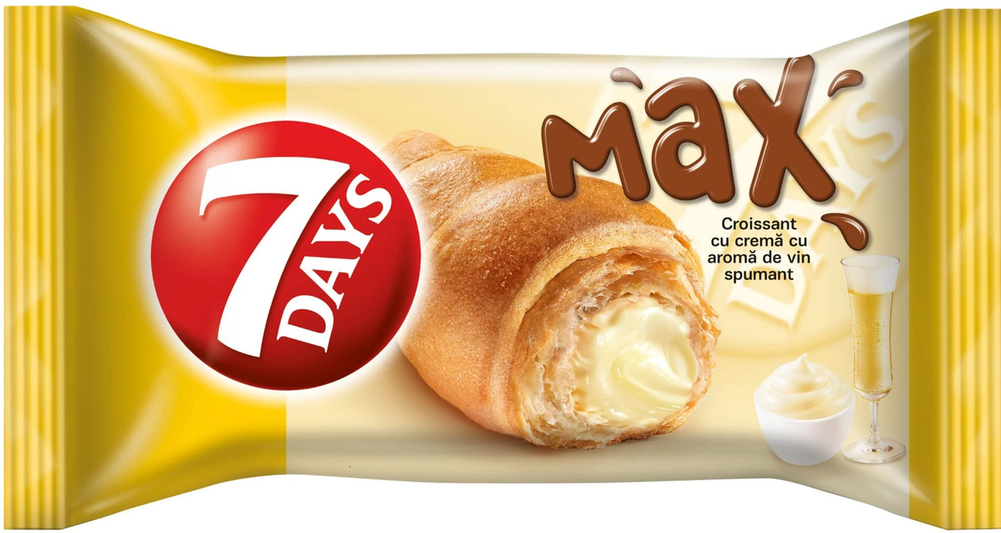 7 DAYS Croissant Max Vin Spumant 20 x 80 g - WALTI