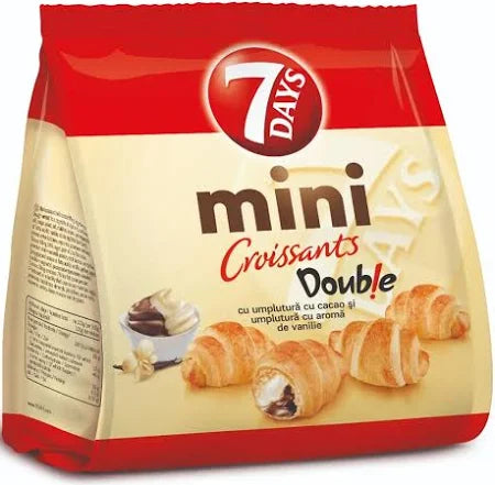 7 DAYS Croissant Mini Double Cocoa & Vanilie 60 g - WALTI