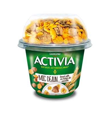 ACTIVIA Iaurt Mic Dejun Fulgi Cereale 168 G