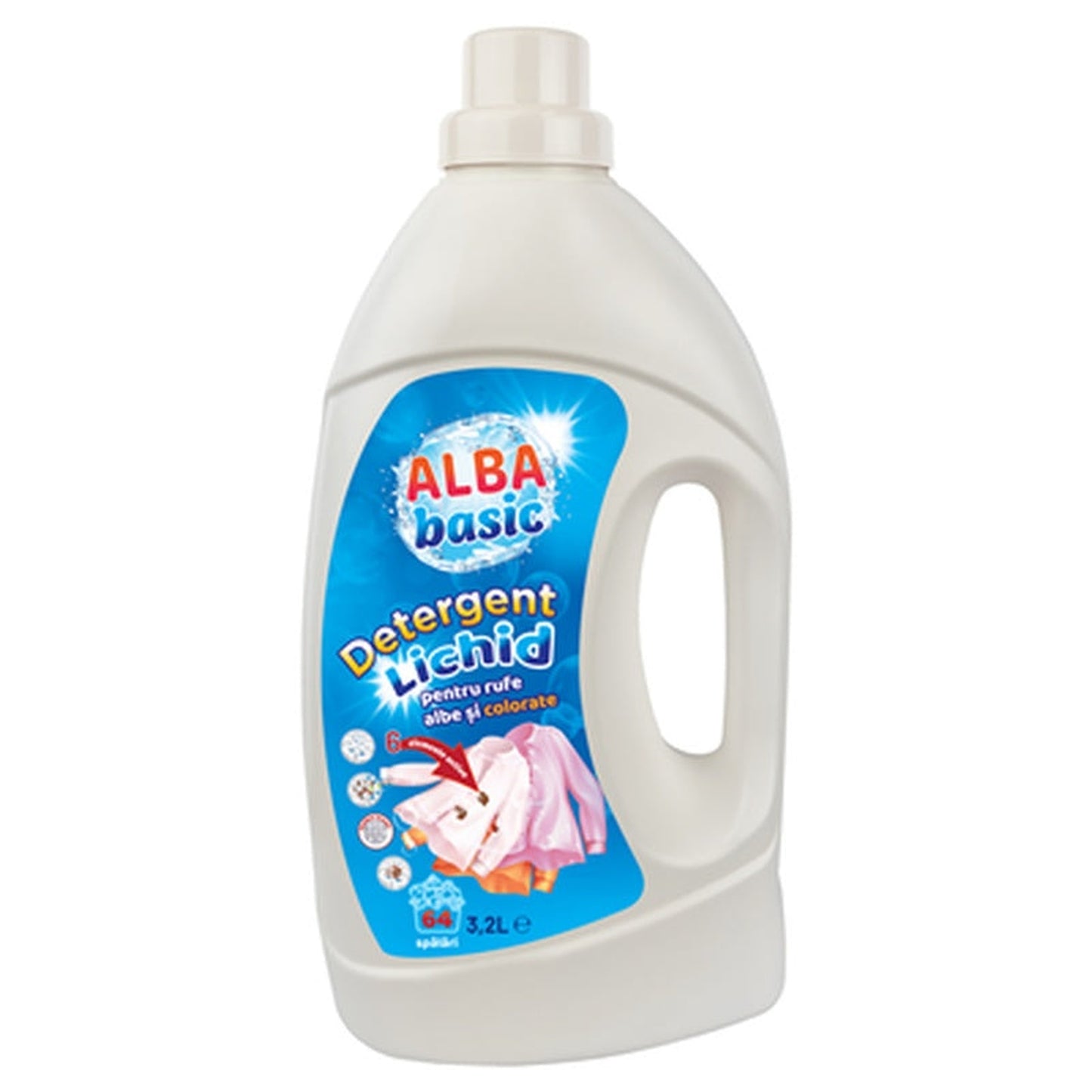 ALBA Basic Detergent Rufe Alb & Color 3,2 L
