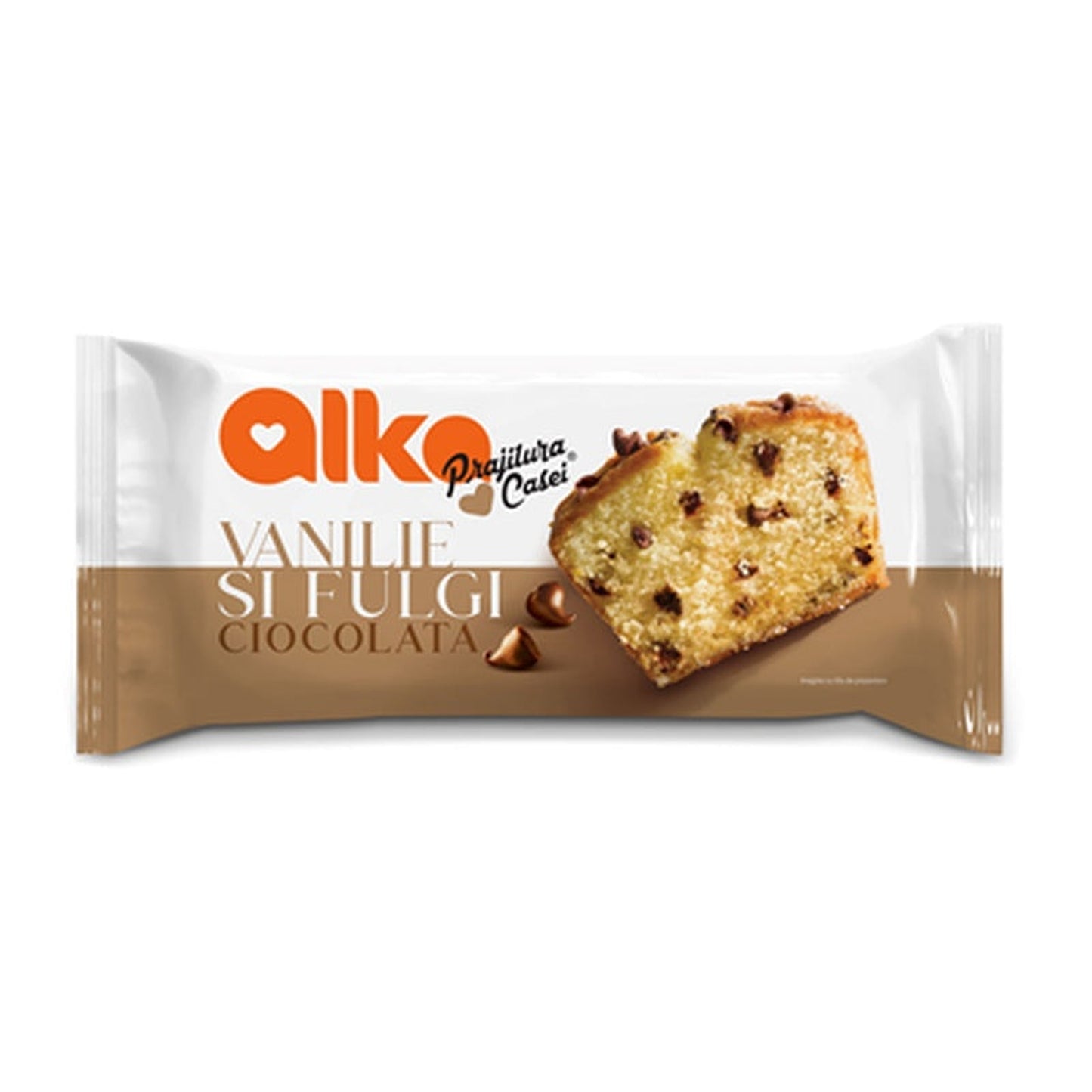 ALKA Prajitura Casei Vanilie si Fulgi de Ciocolata 300 g