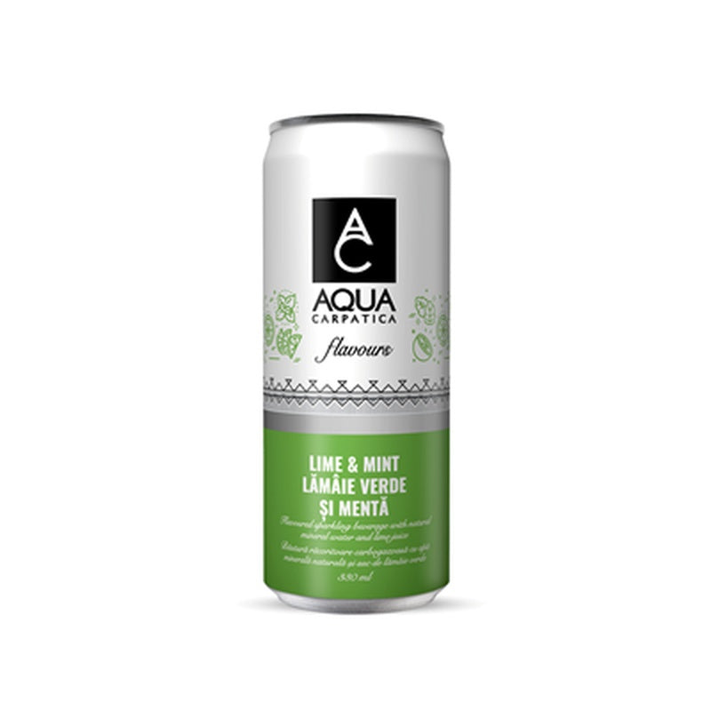 AQUA CARPATICA Apa Flavours Lamaie Verde si Menta Doza SGR 4 x 0,33 L