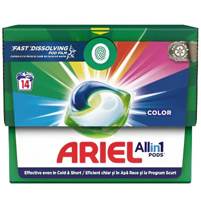 ARIEL All in One Detergent Rufe Color & Style 14 capsule - WALTI