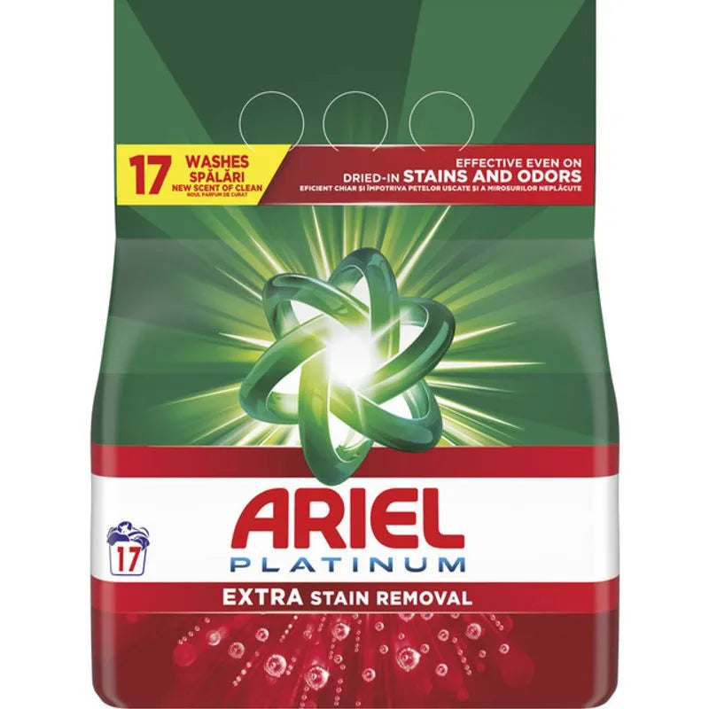 ARIEL Platinum Extra Stain Removal Detergent Rufe 1,105 Kg - WALTI