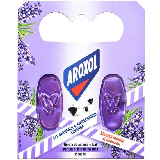 AROXOL Gel Anti Molii cu Parfum de Lavanda 2 bucati - WALTI