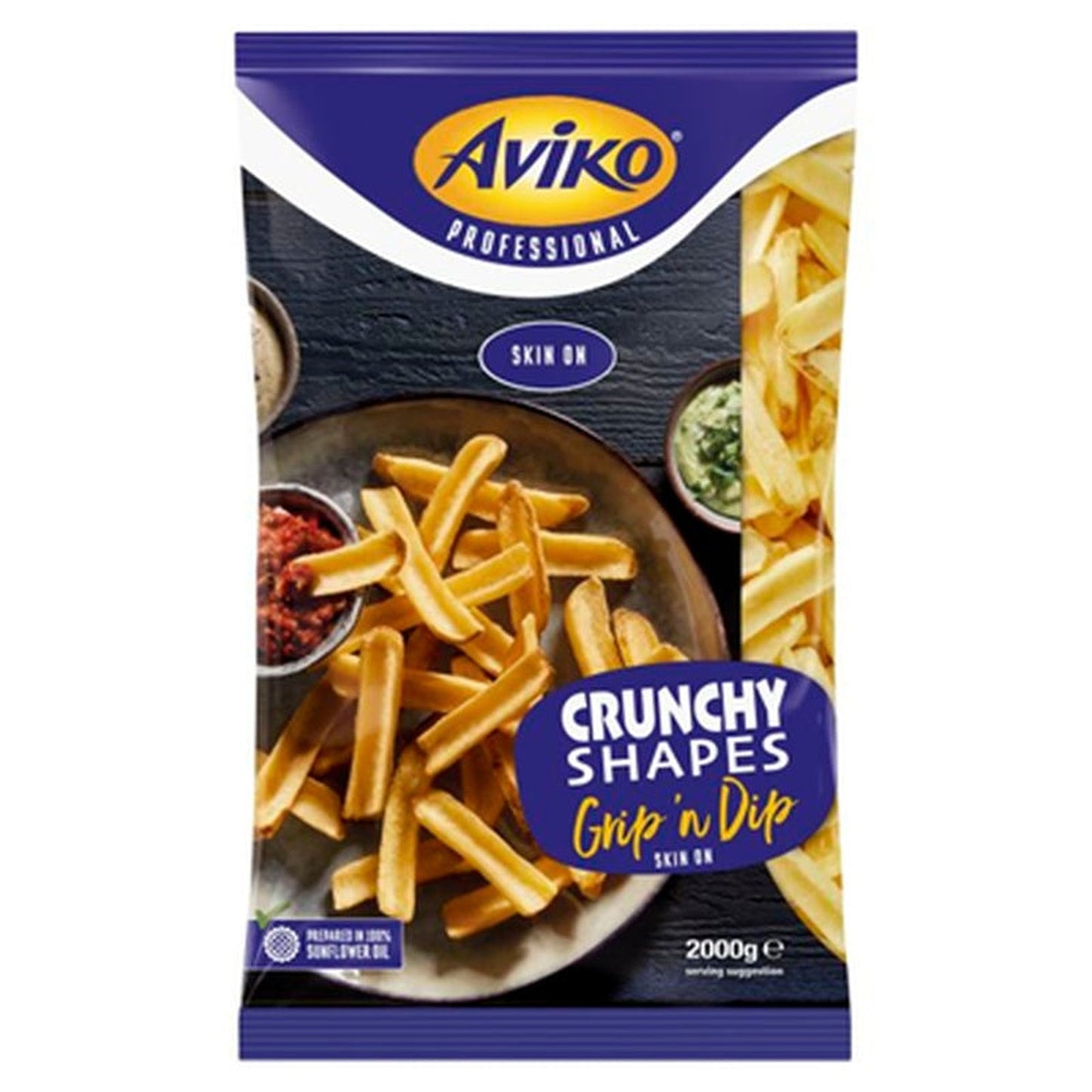 AVIKO Cartofi Grid'N Dip cu Coaja 2 Kg