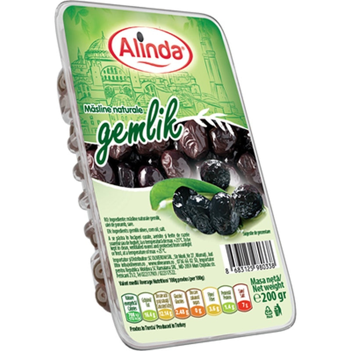 Alinda Masline Negre Gemlik Calibrul 180 -200 200 g
