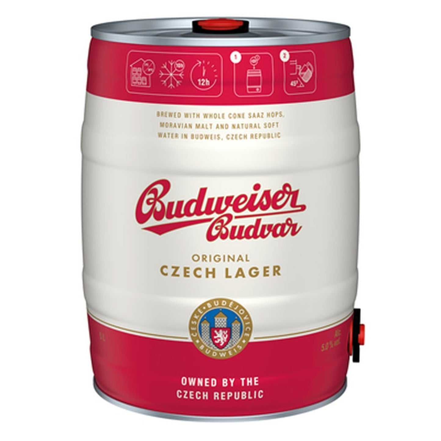 BUDWEISER Budvar Bere Blonda Pasteurizata Butoi 5 L