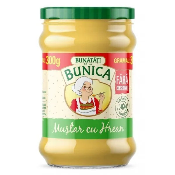 BUNICA Mustar cu Hrean 300 g - WALTI