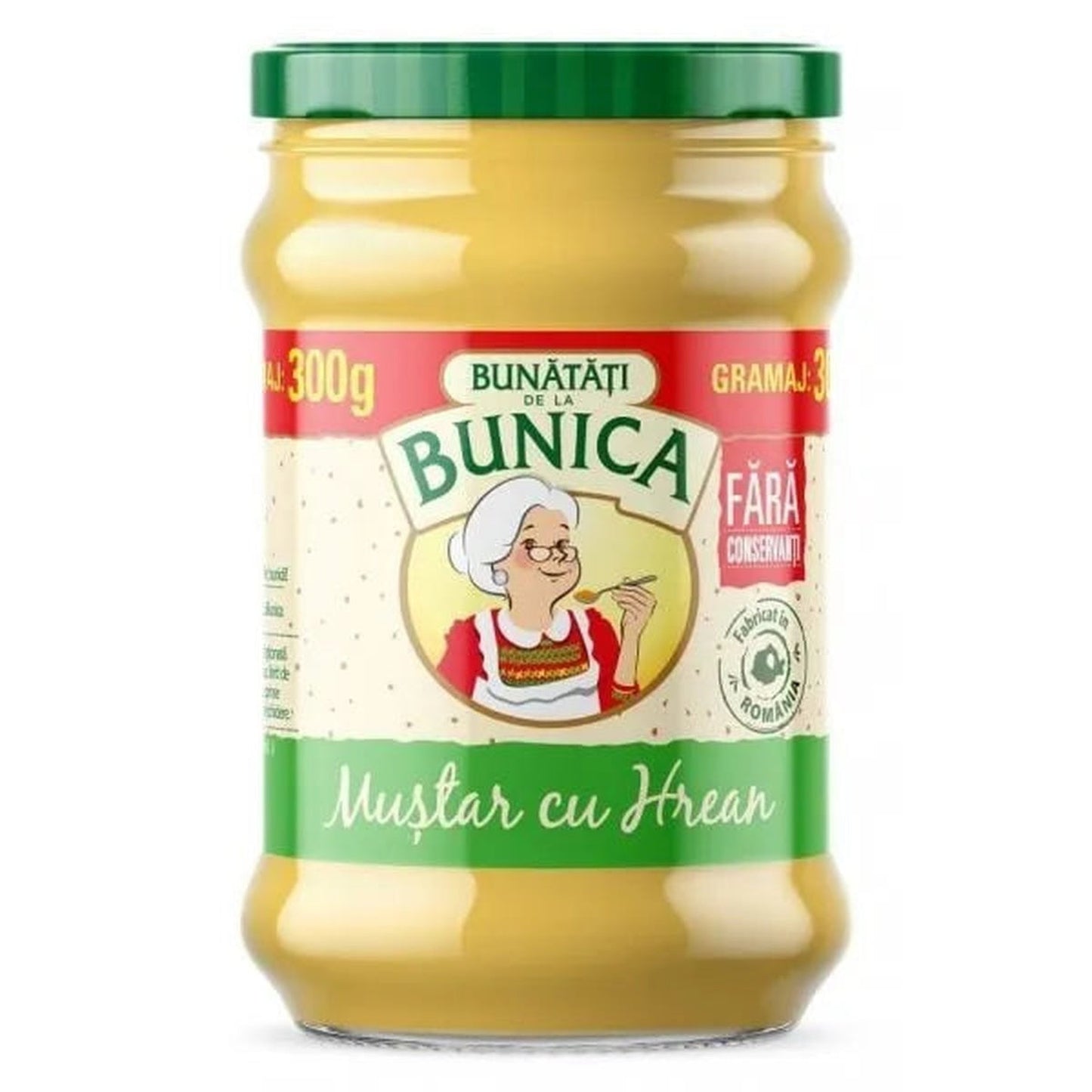 BUNICA Mustar cu Hrean 300 g