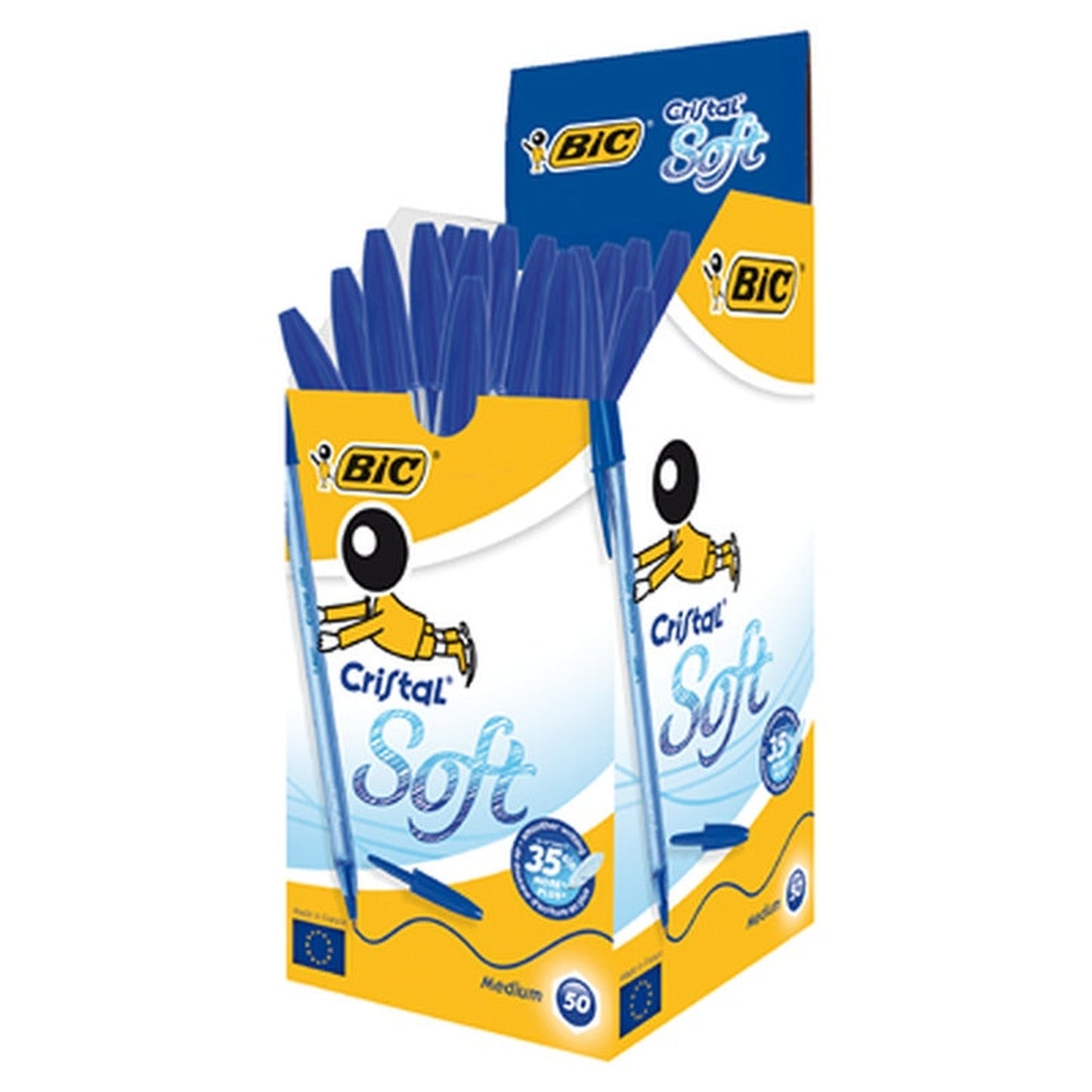 BiC Cristal Soft Pix Albastru