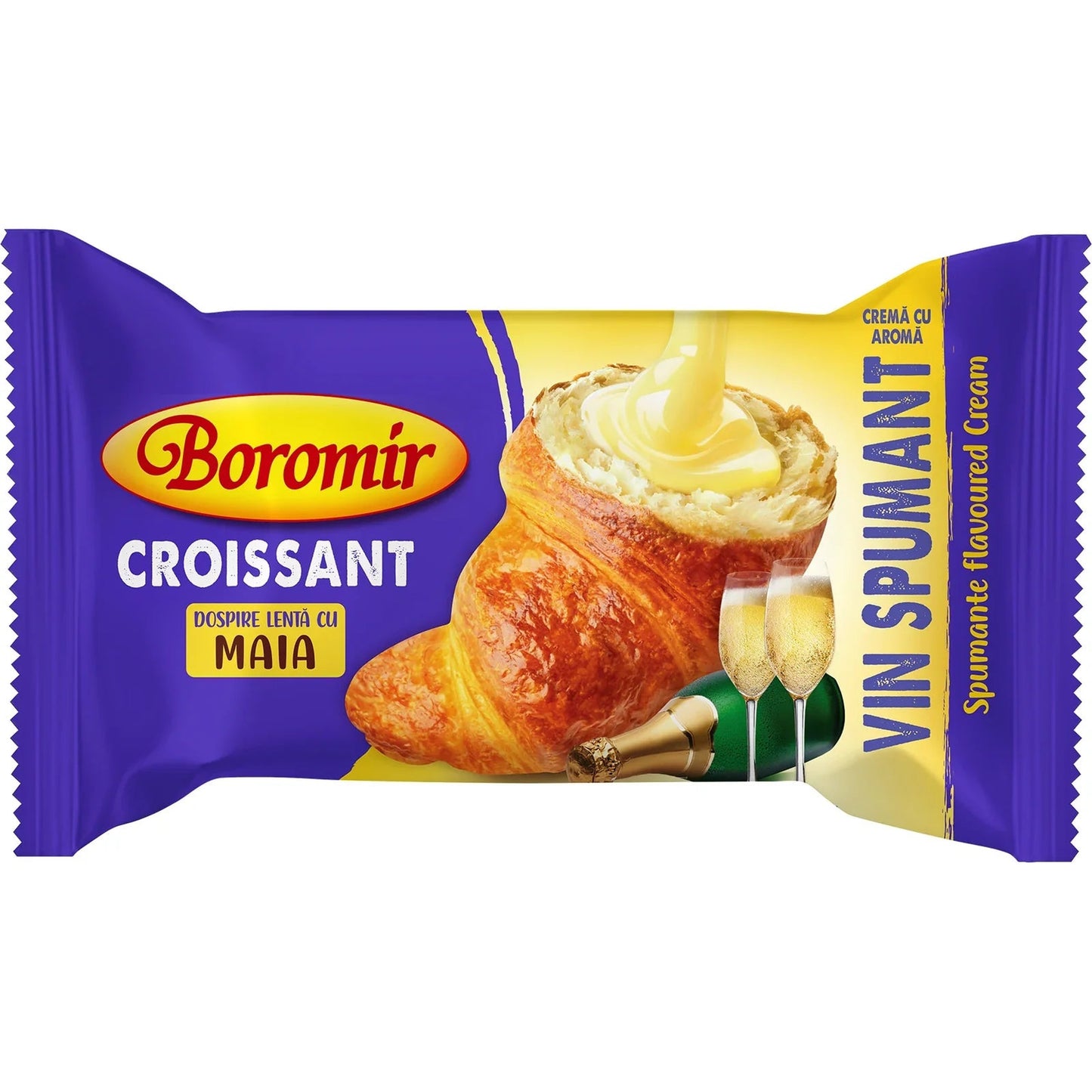 Boromir Croissant cu Crema cu Aroma de Vin Spumant 60 g