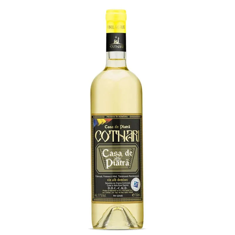 COTNARI CASA DE PIATRA Vin Alb Demisec SGR 0,75 L - WALTI