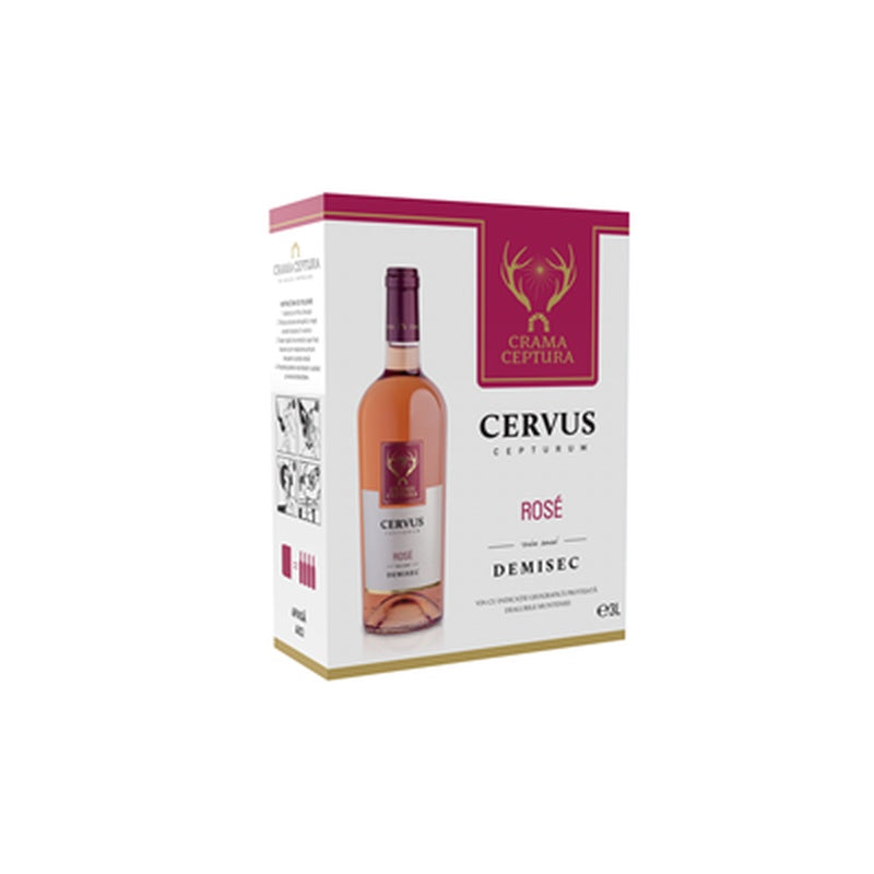CRAMA CEPTURA CERVUS CEPTURUM Vin Rose Demisec Bax in box 3 L