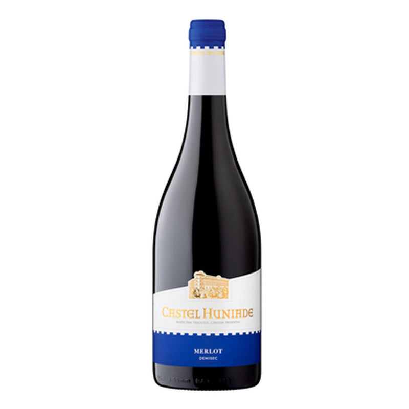 CRAMELE RECAS CASTEL HUNIADE Merlot Vin Rosu Demisec SGR 0,75 L