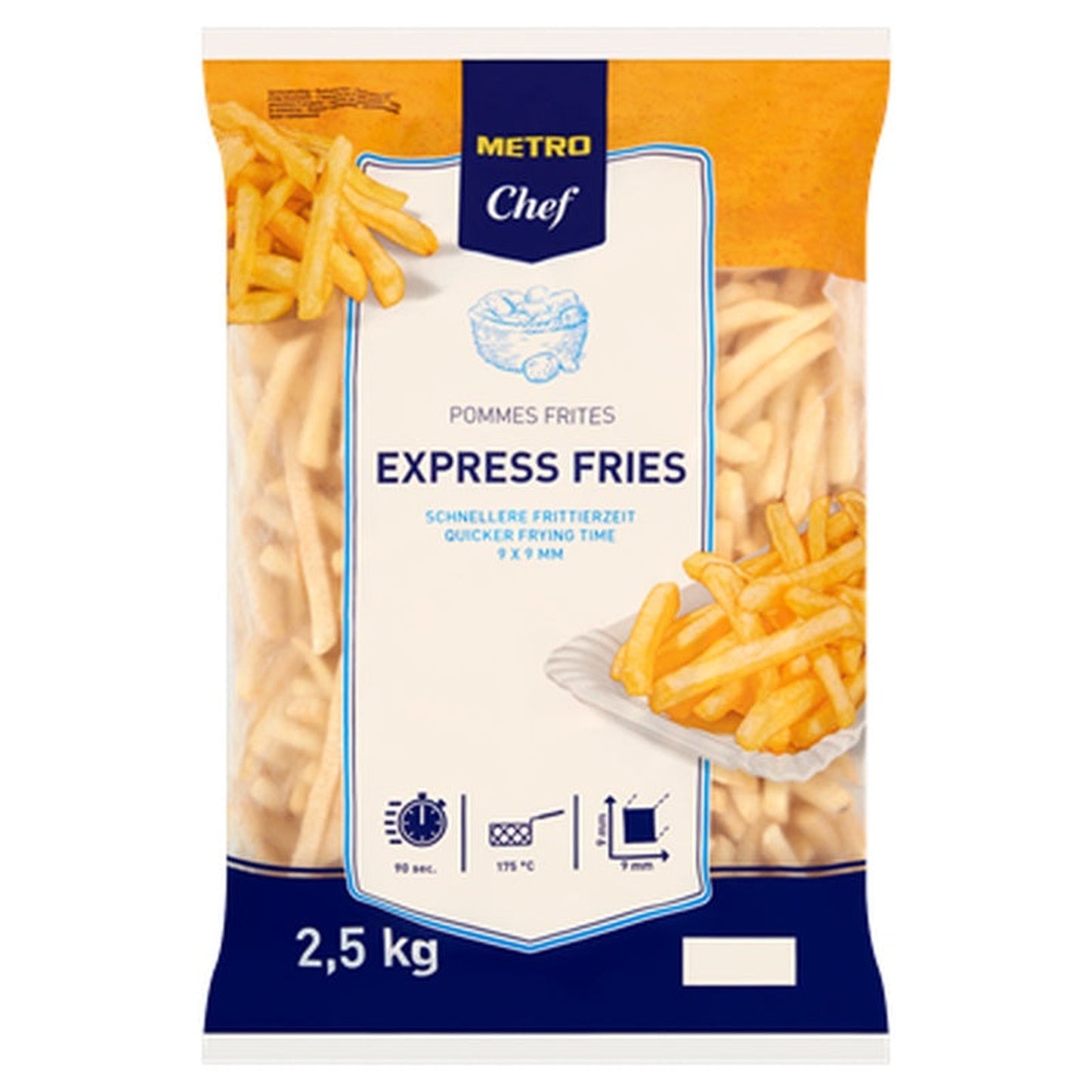 Cartofi Express Congelati 2,5 Kg