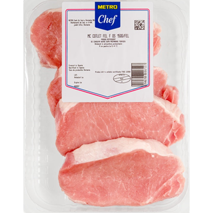 Cotlet Porc Feliat fara Os 1 kg