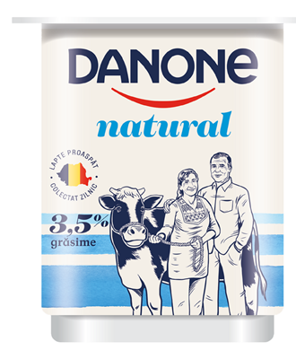 DANONE Iaurt Natural 3.5% grasime 130 g