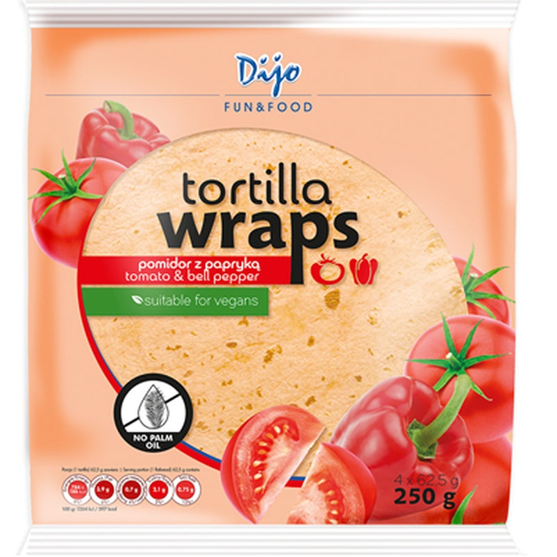 Dijo Wraps cu Rosii si Paprika 250 g