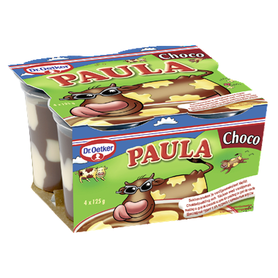 Dr.Oetker PAULA Pudding Ciocolata&Vanilie 4 X 125 g