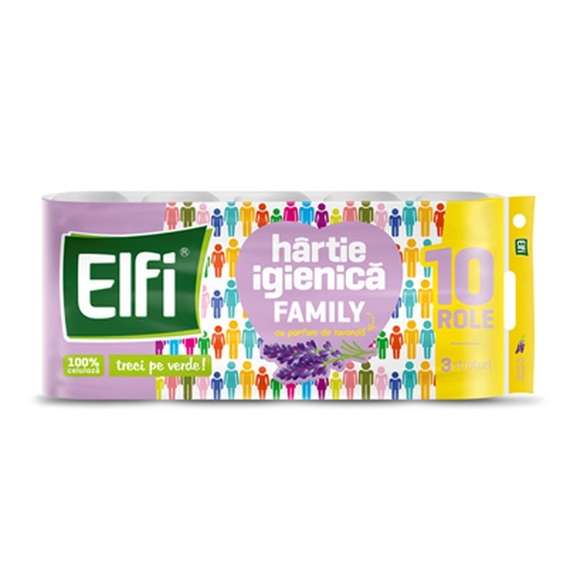 Elfi Hartie Igienica cu Levantica 3 Straturi 10 role