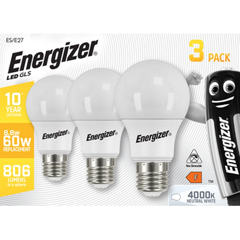 Energizer 3 Becuri LED GLS 8,8 W