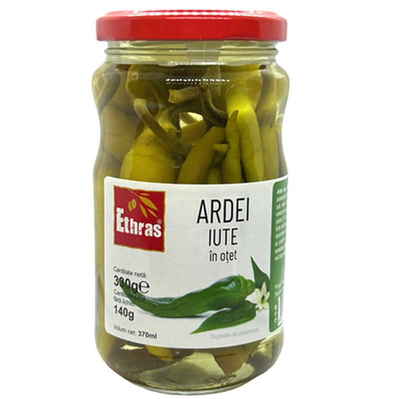 Ethras Ardei Iute in Otet 330 g