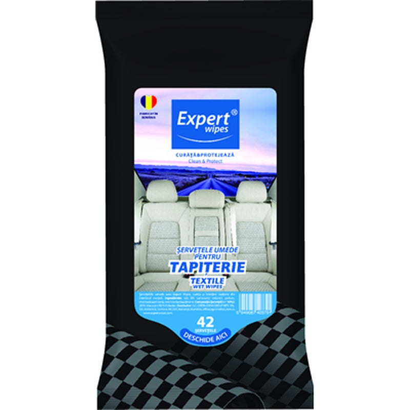 Expert wipes Servetele Tapiterie Textile 42 bucati
