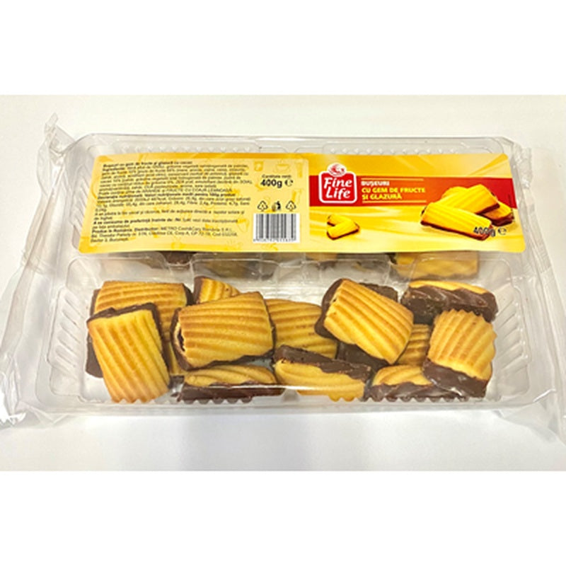 Fine Life Buseuri Glazurate cu Gem Fructe 400 g