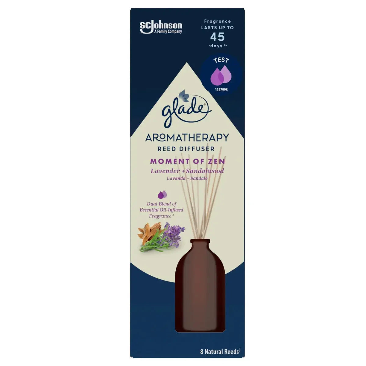 GLADE Reed Diffuser Odorizant Camera Lavanda si Santal 80 ml