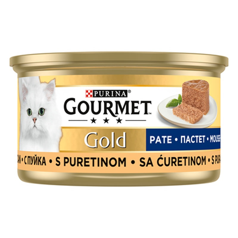GOURMET Gold Pate pentru Pisici cu Curcan in Sos 85 g