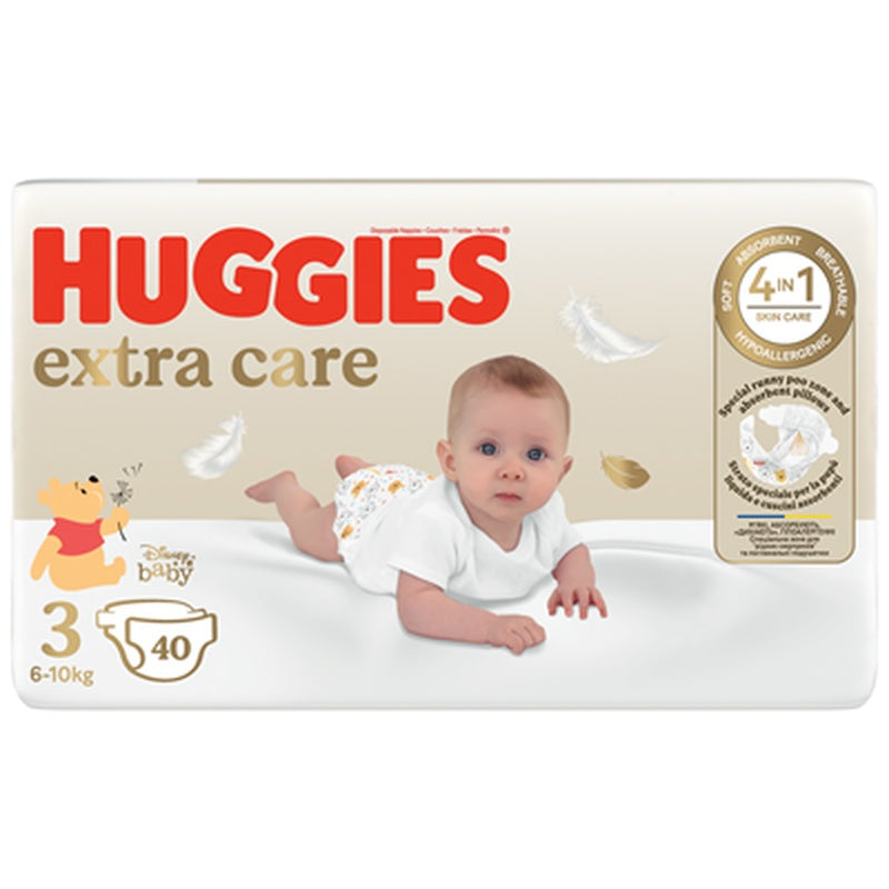HUGGIES 40 Scutece Extra Care Nr 3 6-10 Kg