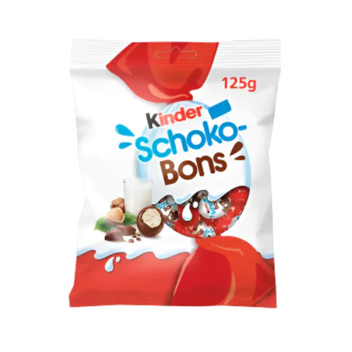 Kinder SCHOKO-BONS Bomboane din Ciocolata cu Lapte 125 g - WALTI