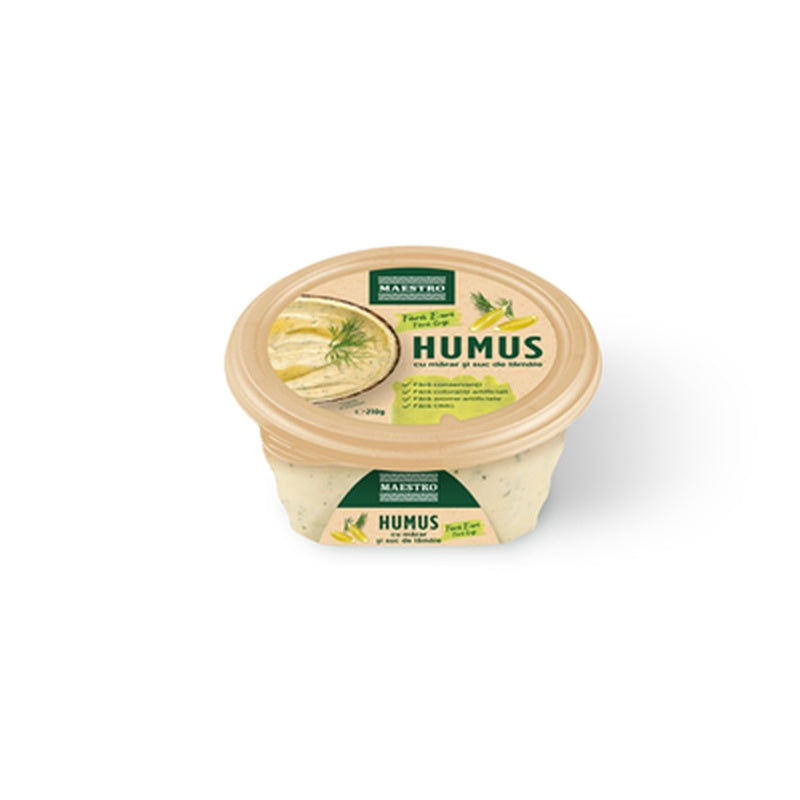 MAESTRO Humus cu Marar si Suc de Lamaie 210 g