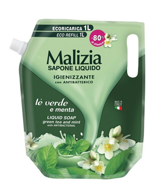 MALIZIA Rezerva Sapun Lichid cu Ceai Verde 1 L
