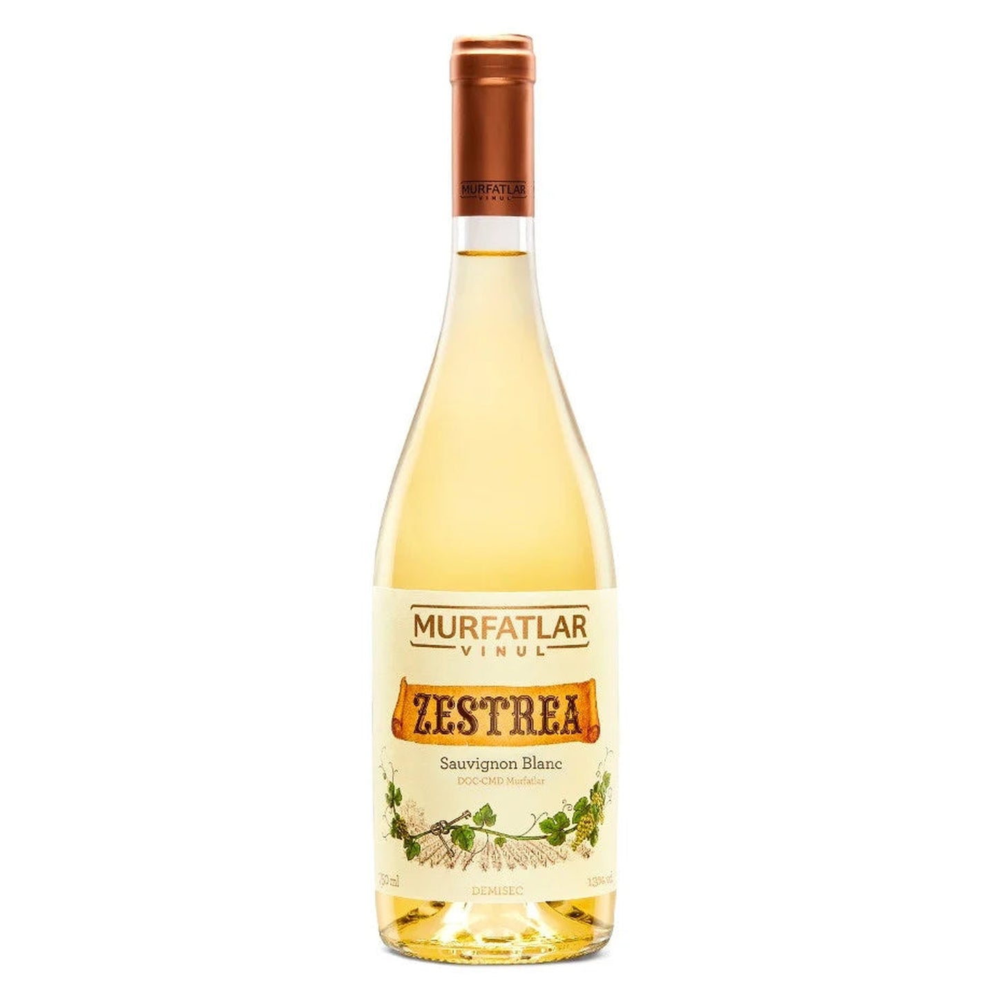 MURFATLAR ZESTREA Sauvignon Blanc Vin Alb Demisec SGR 0,75 L
