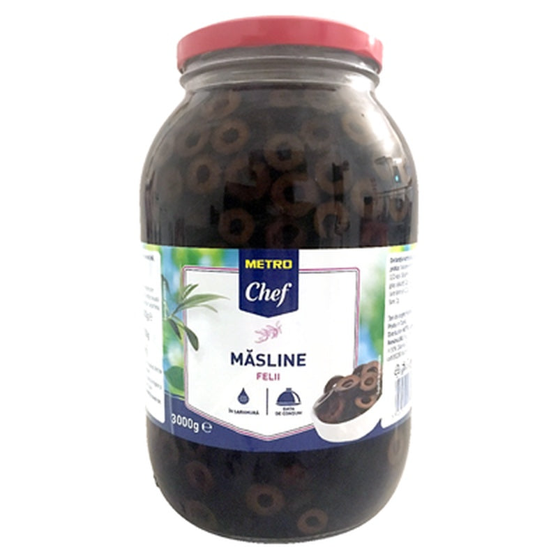 Masline Negre Feliate Calibru 230-260 1,55 Kg