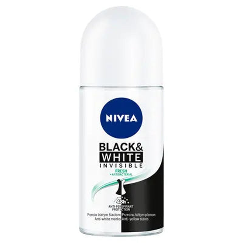 NIVEA Deodorant Roll-On Black & White Fresh 50 ml