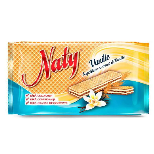 Naty Napolitane Crema de Vanilie 160 g - WALTI
