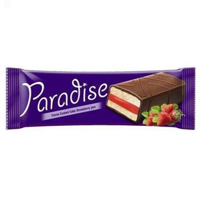PARADISE Prajitura cu Glazura si Crema de Capsuni 25 g
