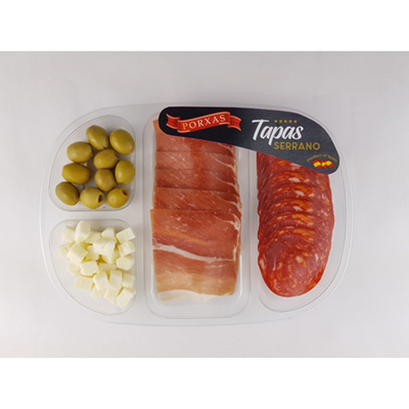 PORXAS Tapas Serrano Masline 140 g