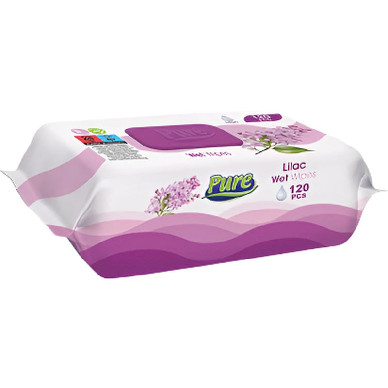 PURE PREMIUM 120 Servetele Umede Liliac