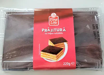 Fine Life Prajitura cu Crema cu Cafea Solubila 220 g - WALTI