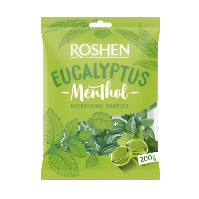 ROSHEN Dropsuri cu Eucalipt si Mentol 200 g - WALTI