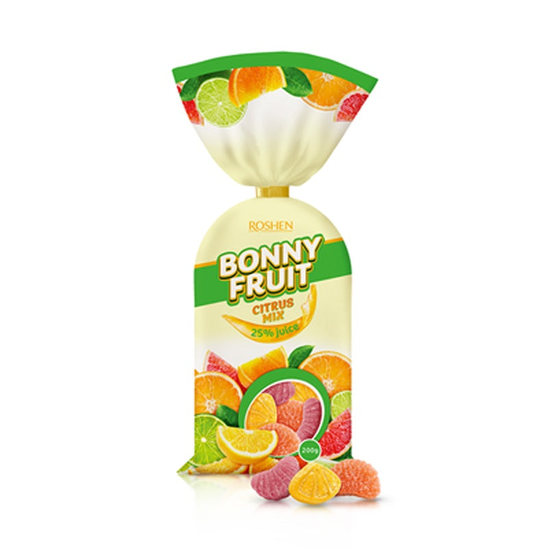 ROSHEN Bonny Fruit Jeleuri Fructe Citrus Mix 200 g