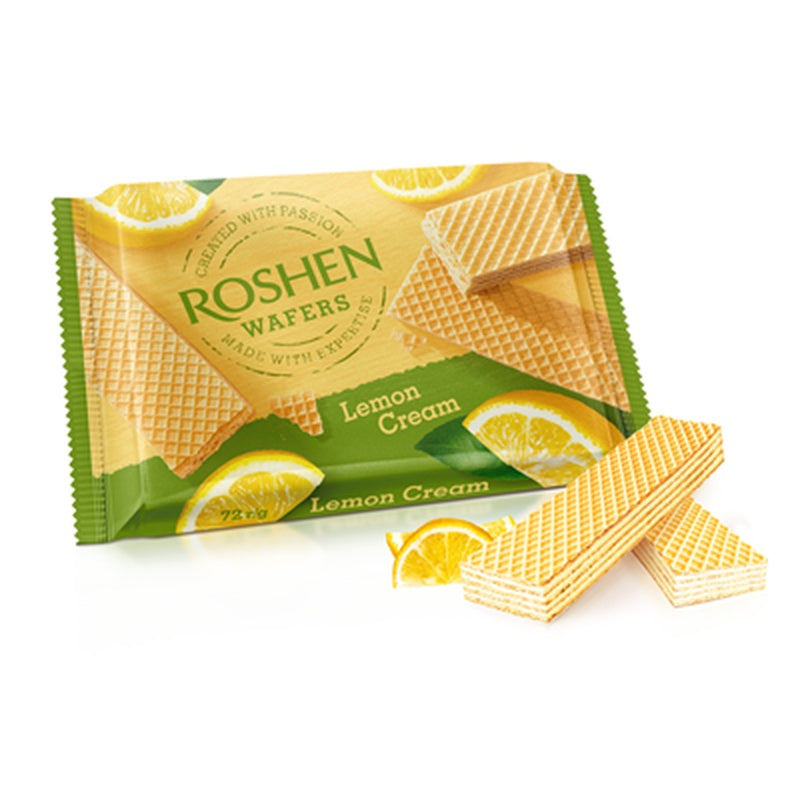 ROSHEN Napolitane Umplutură Lămâie 72 g