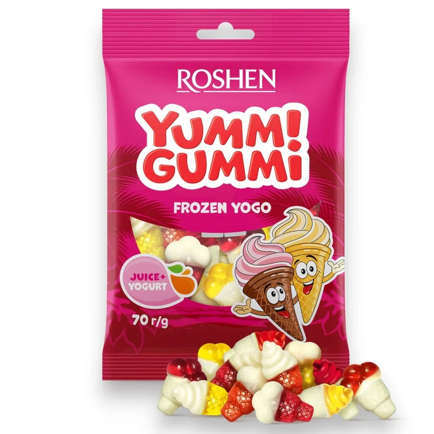 ROSHEN YUMMI GUMMI Jeleuri Frozen Yogo 70 g