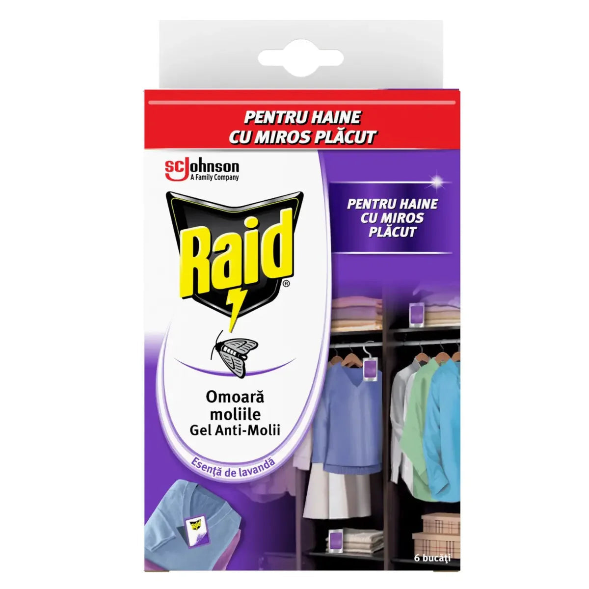 Raid Gel Anti Molii 6 bucati