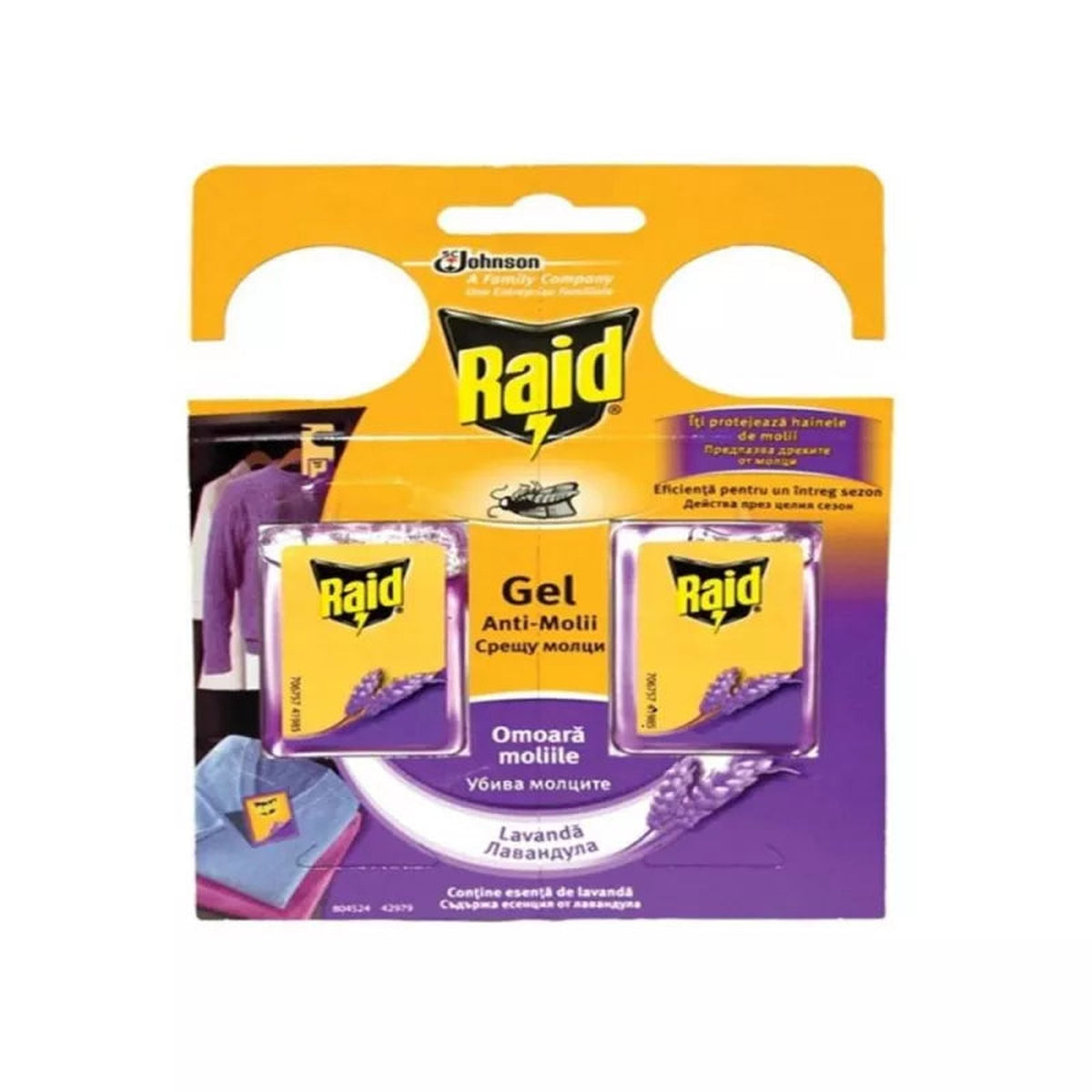 Raid Odorizant Anti Molii 2 bucati