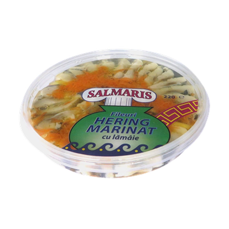 SALMARIS File Hering Marinat cu Lamaie 220 g